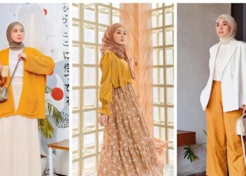 baju warna gold cocok dengan hijab warna apa